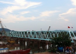 Hoàn thành việc thay dầm cầu đường sắt đò lèn (thanh hóa) – gói thầu cp1b
